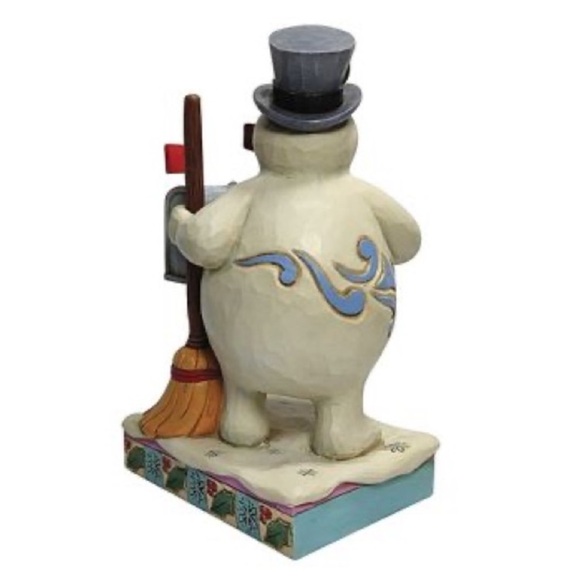 AUTHENTIC JIM SHORE FROSTY THE SNOWMAN WITH MAILBOX - Picture 3 of 4